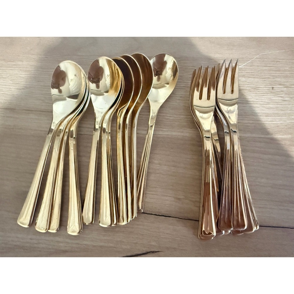 WMF Frasers Cromargan 24K Gold Plated Flatware 24 Pieces